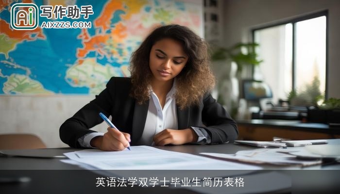 英语法学双学士毕业生简历表格 英语法学双学士毕业生简历表格