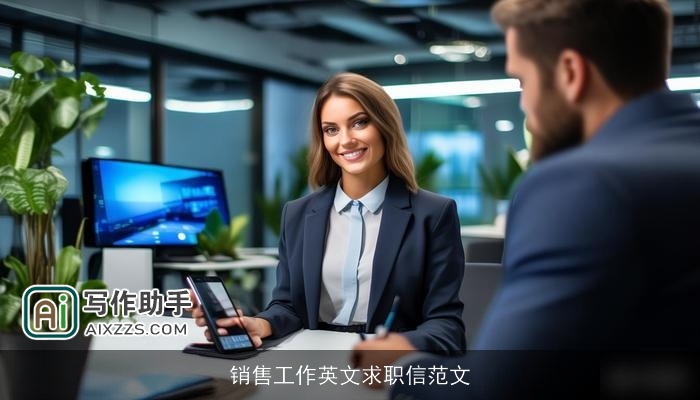 销售工作英文求职信范文 销售工作英文求职信范文