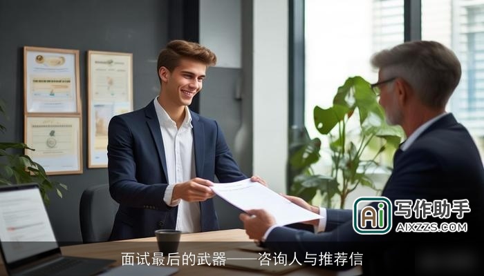 面试最后的武器——咨询人与推荐信 面试最后的武器——咨询人与推荐信