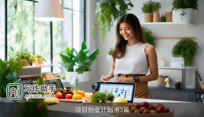 项目创业计划书3篇 项目创业计划书3篇