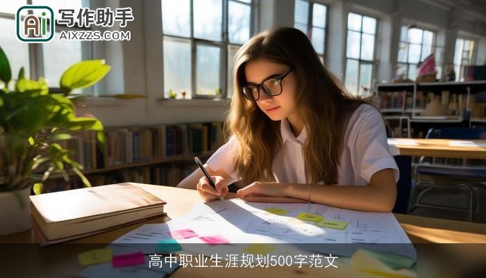 高中职业生涯规划500字范文 高中职业生涯规划500字范文