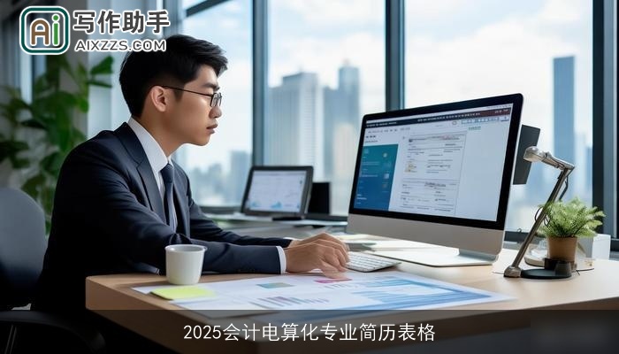 2025会计电算化专业简历表格 2025会计电算化专业简历表格