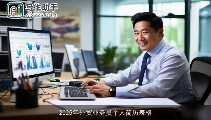 2025年外贸业务员个人简历表格 2025年外贸业务员个人简历表格