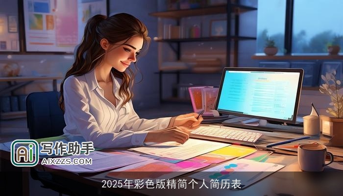 2025年彩色版精简个人简历表 2025年彩色版精简个人简历表