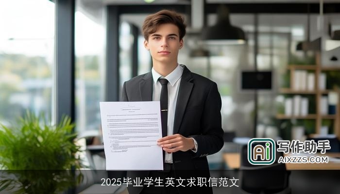2025毕业学生英文求职信范文 2025毕业学生英文求职信范文