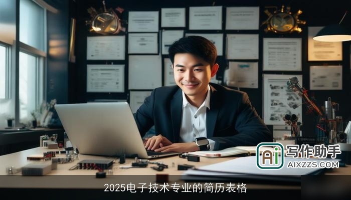 2025电子技术专业的简历表格 2025电子技术专业的简历表格