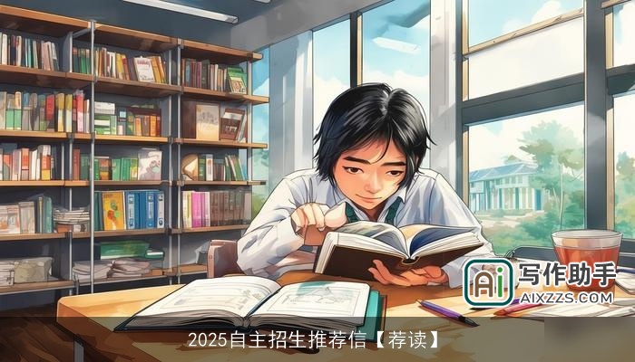 2025自主招生推荐信【荐读】 2025自主招生推荐信【荐读】