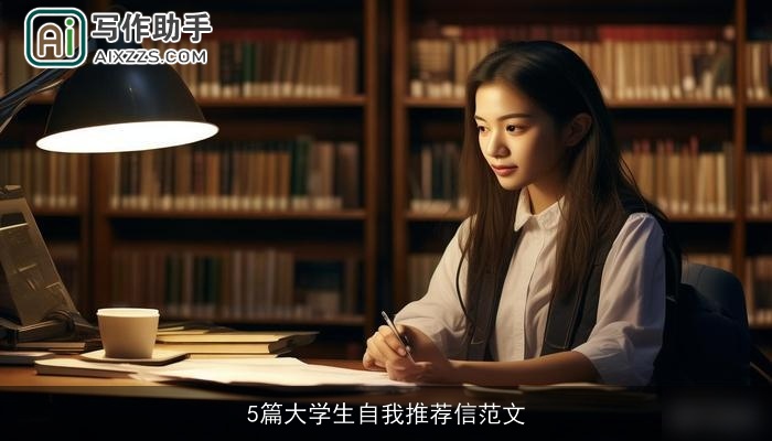 5篇大学生自我推荐信范文 5篇大学生自我推荐信范文