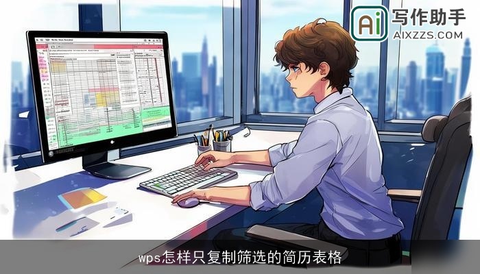 wps怎样只复制筛选的简历表格 wps怎样只复制筛选的简历表格