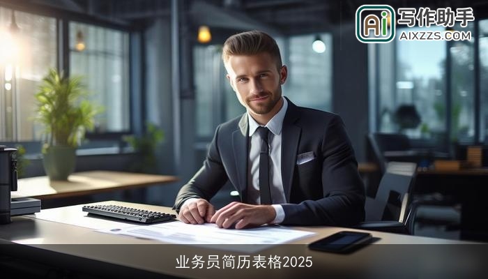 业务员简历表格2025 业务员简历表格2025