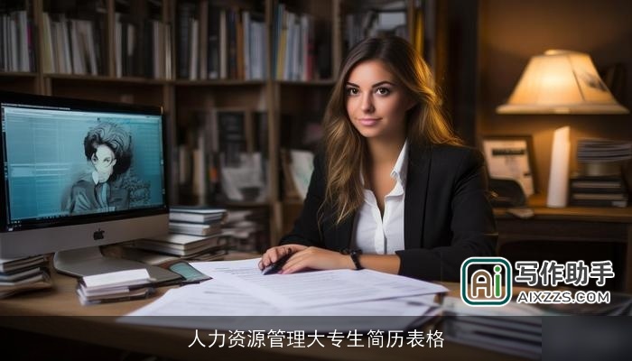 人力资源管理大专生简历表格 人力资源管理大专生简历表格