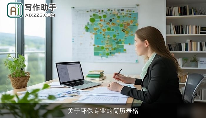关于环保专业的简历表格 关于环保专业的简历表格