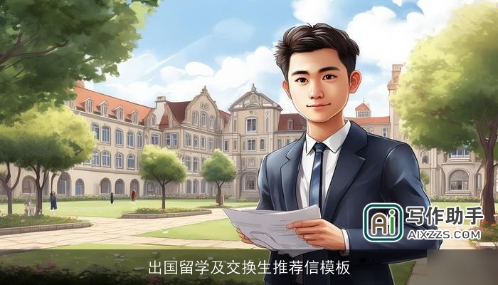 出国留学及交换生推荐信模板 出国留学及交换生推荐信模板