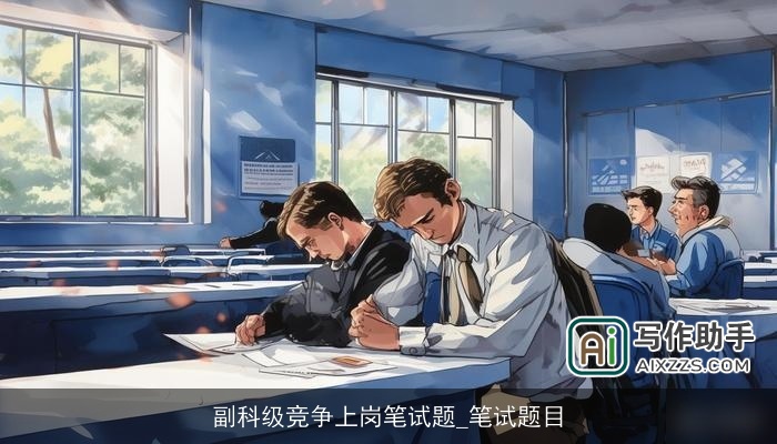 副科级竞争上岗笔试题_笔试题目 副科级竞争上岗笔试题_笔试题目