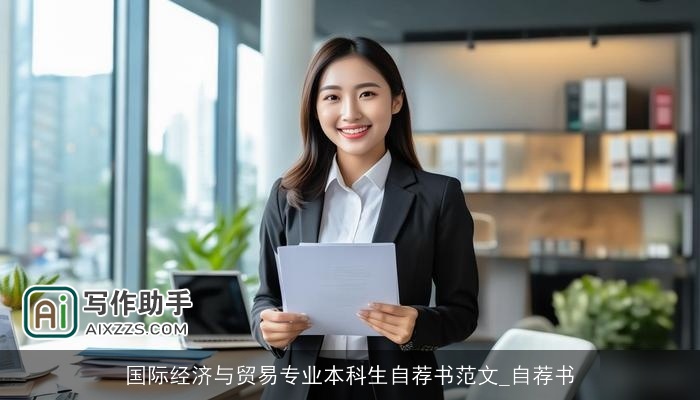 国际经济与贸易专业本科生自荐书范文_自荐书 国际经济与贸易专业本科生自荐书范文_自荐书
