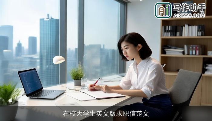 在校大学生英文版求职信范文 在校大学生英文版求职信范文