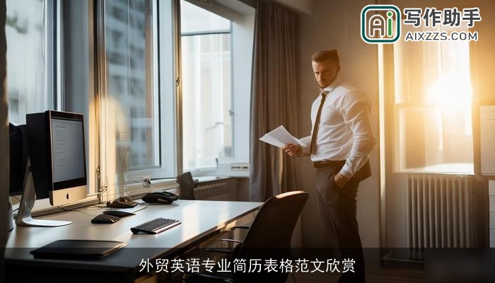 外贸英语专业简历表格范文欣赏 外贸英语专业简历表格范文欣赏