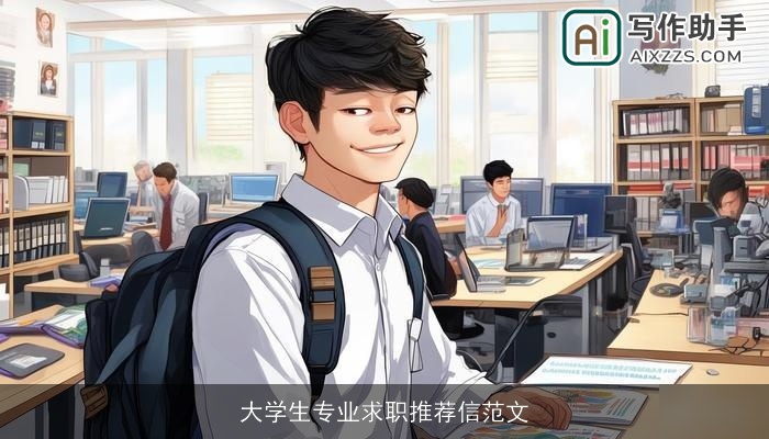 大学生专业求职推荐信范文 大学生专业求职推荐信范文
