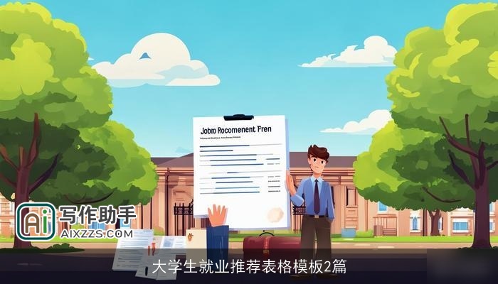 大学生就业推荐表格模板2篇 大学生就业推荐表格模板2篇