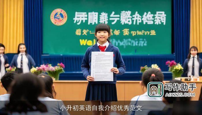 小升初英语自我介绍优秀范文 小升初英语自我介绍优秀范文