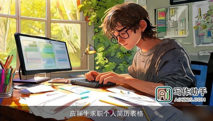 应届生求职个人简历表格 应届生求职个人简历表格