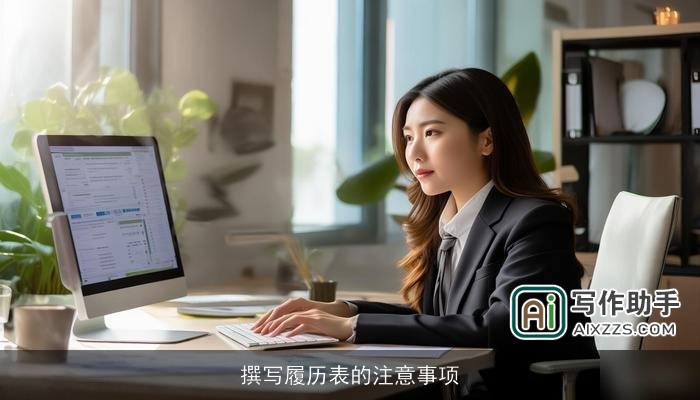 撰写履历表的注意事项 撰写履历表的注意事项