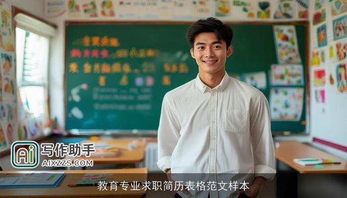 教育专业求职简历表格范文样本 教育专业求职简历表格范文样本