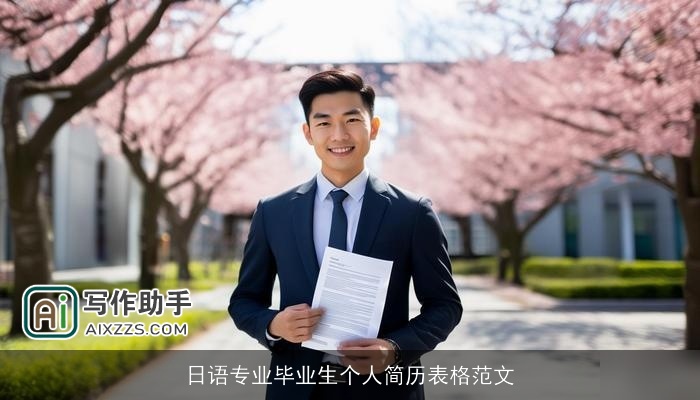 日语专业毕业生个人简历表格范文 日语专业毕业生个人简历表格范文