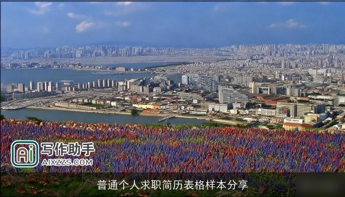 普通个人求职简历表格样本分享 普通个人求职简历表格样本分享