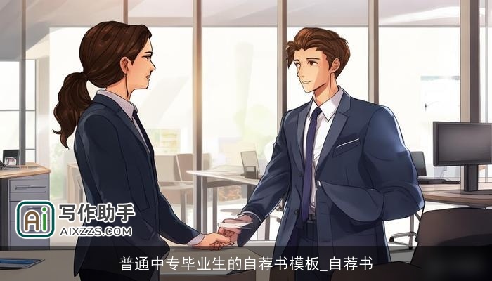 普通中专毕业生的自荐书模板_自荐书 普通中专毕业生的自荐书模板_自荐书