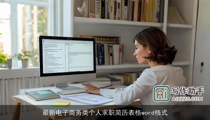 最新电子商务类个人求职简历表格word格式 最新电子商务类个人求职简历表格word格式