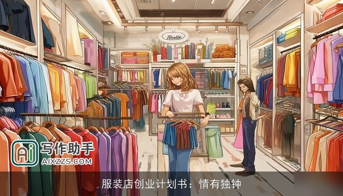 服装店创业计划书:情有独钟 服装店创业计划书:情有独钟