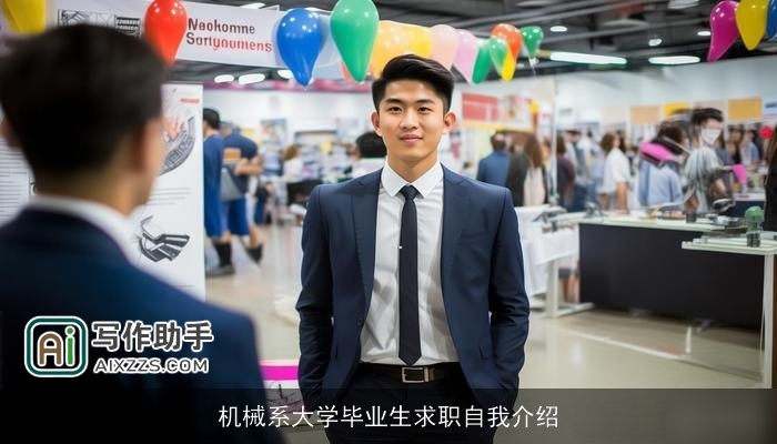 机械系大学毕业生求职自我介绍 机械系大学毕业生求职自我介绍