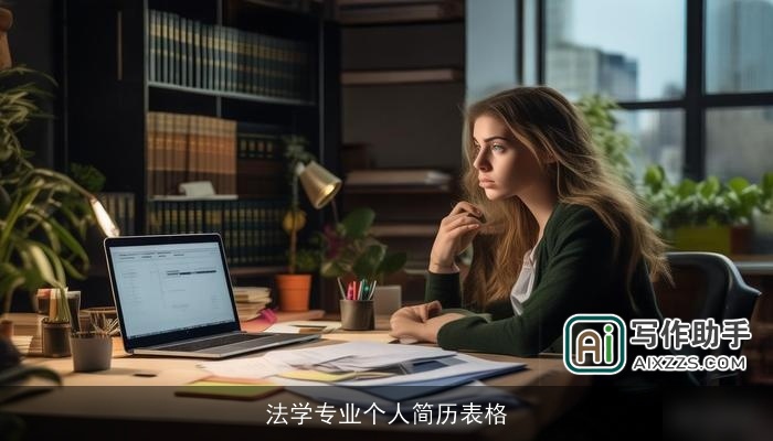 法学专业个人简历表格 法学专业个人简历表格