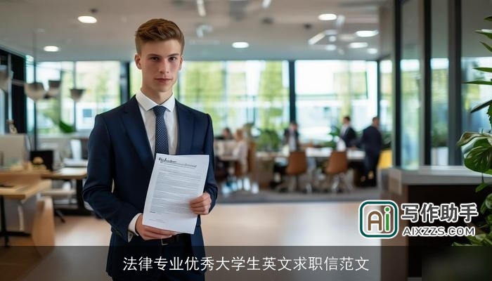 法律专业优秀大学生英文求职信范文 法律专业优秀大学生英文求职信范文
