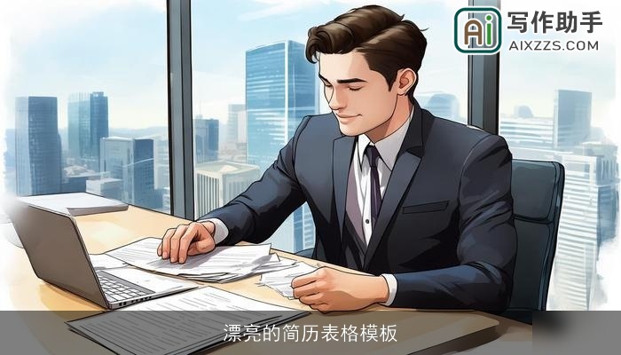 漂亮的简历表格模板 漂亮的简历表格模板