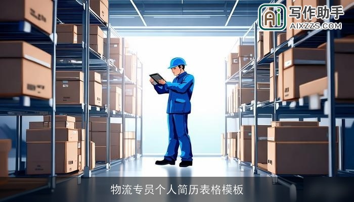 物流专员个人简历表格模板 物流专员个人简历表格模板