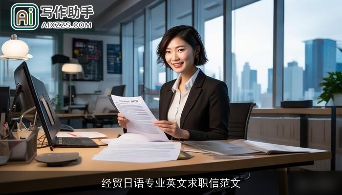 经贸日语专业英文求职信范文 经贸日语专业英文求职信范文