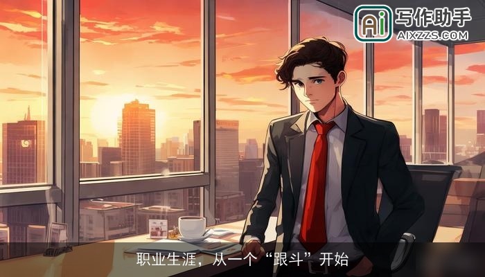 职业生涯,从一个“跟斗”开始 职业生涯,从一个“跟斗”开始