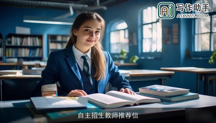 自主招生教师推荐信 自主招生教师推荐信