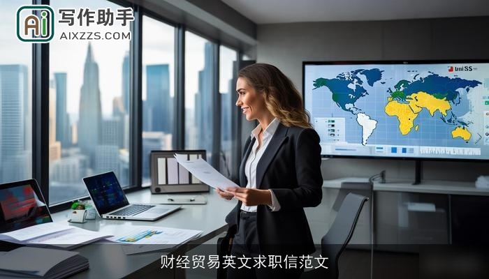 财经贸易英文求职信范文 财经贸易英文求职信范文