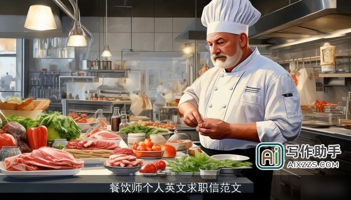 餐饮师个人英文求职信范文 餐饮师个人英文求职信范文