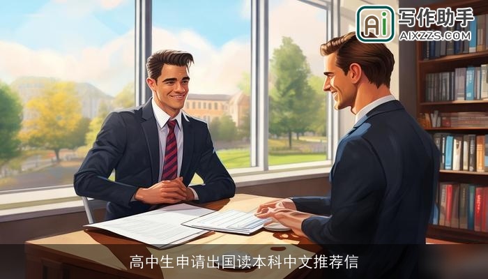 高中生申请出国读本科中文推荐信 高中生申请出国读本科中文推荐信