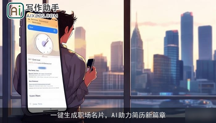 一键生成职场名片,AI助力简历新篇章 一键生成职场名片,AI助力简历新篇章