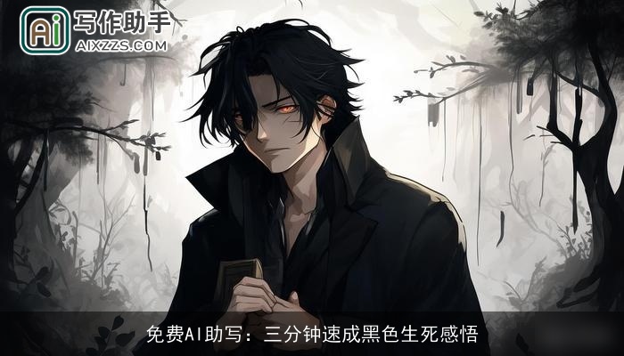 免费AI助写:三分钟速成黑色生死感悟 免费AI助写:三分钟速成黑色生死感悟
