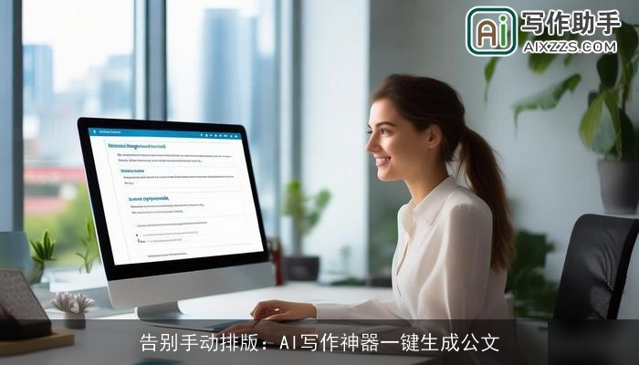 告别手动排版:AI写作神器一键生成公文 告别手动排版:AI写作神器一键生成公文