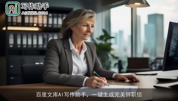 百度文库AI写作助手,一键生成完美辞职信 百度文库AI写作助手,一键生成完美辞职信