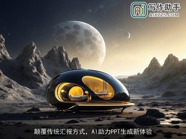 颠覆传统汇报方式,AI助力PPT生成新体验 颠覆传统汇报方式,AI助力PPT生成新体验