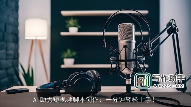 AI助力短视频脚本创作:一分钟轻松上手! AI助力短视频脚本创作:一分钟轻松上手!