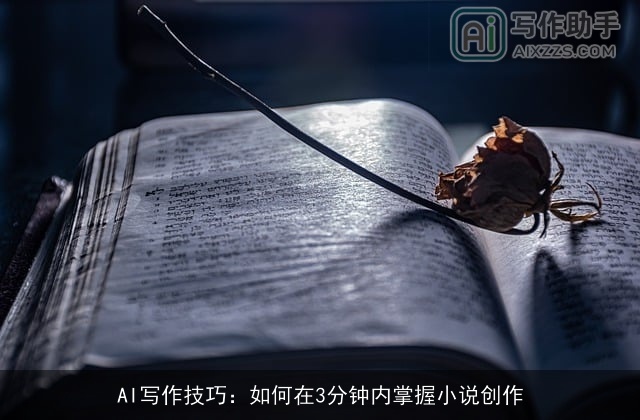 AI写作技巧:如何在3分钟内掌握小说创作 AI写作技巧:如何在3分钟内掌握小说创作
